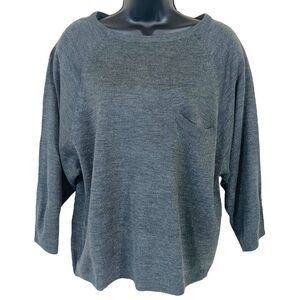 Vintage Beldoch Popper Gray Dolman Sleeve Sweater